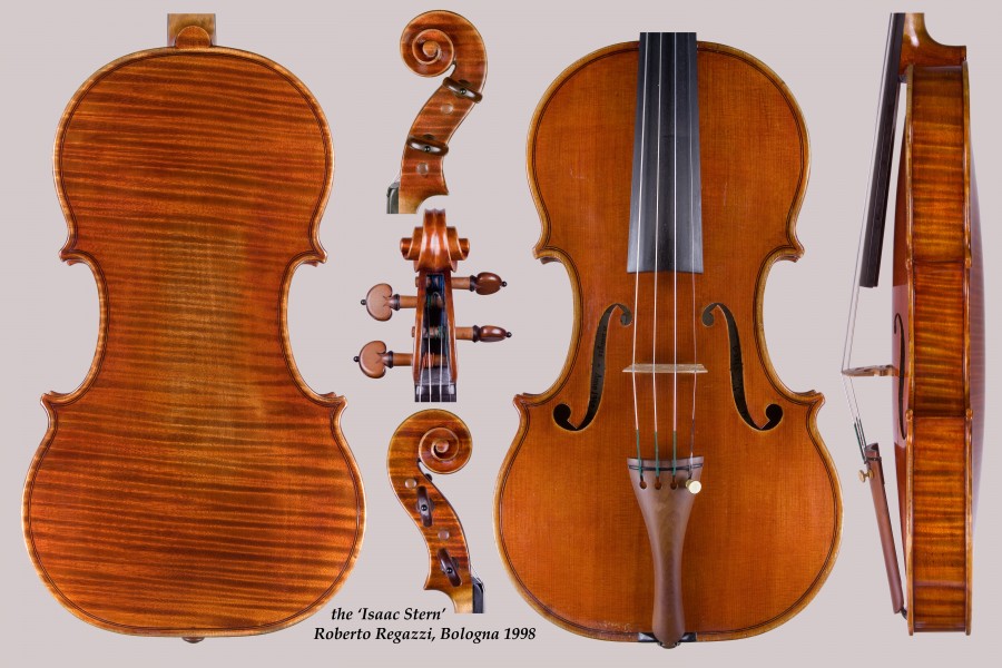 Roberto Regazzi violin 1998 to Isaac Stern