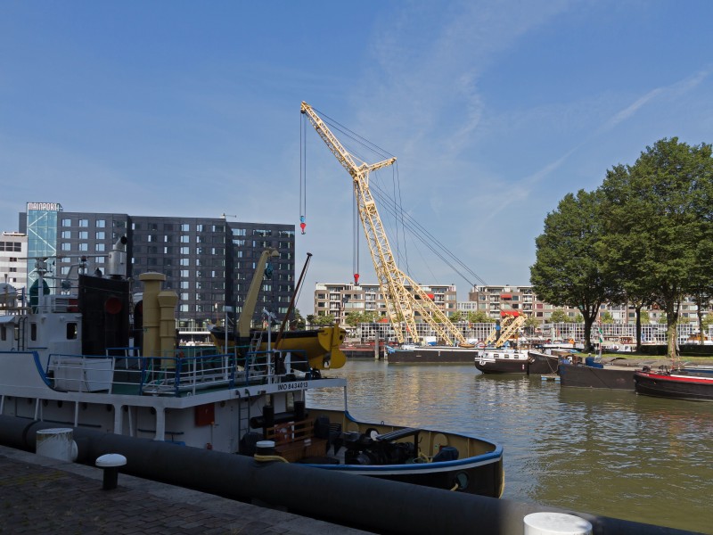 Rotterdam, zicht op Leuvehaven vanaf Terwenakker foto3 2015-08-02 10.19