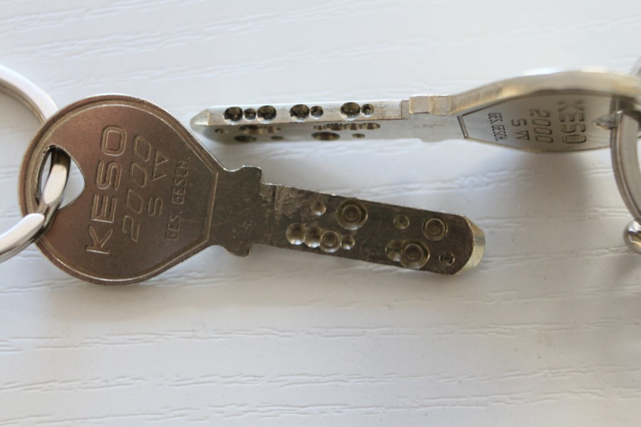 Schlüssel einer Hausschließanlage PD 2012 1
