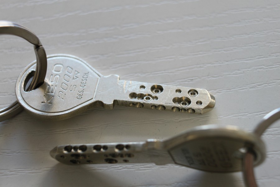 Schlüssel einer Hausschließanlage PD 2012 2