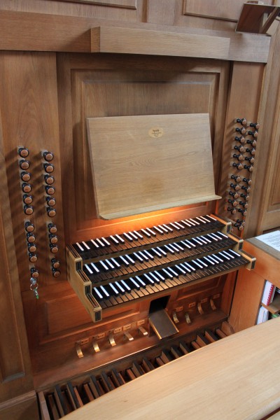 Spieltafel Orgel Kalvarienbergkirche Wien 02