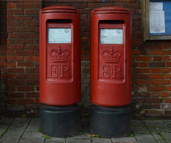 Two postboxes in Hartley Wintney