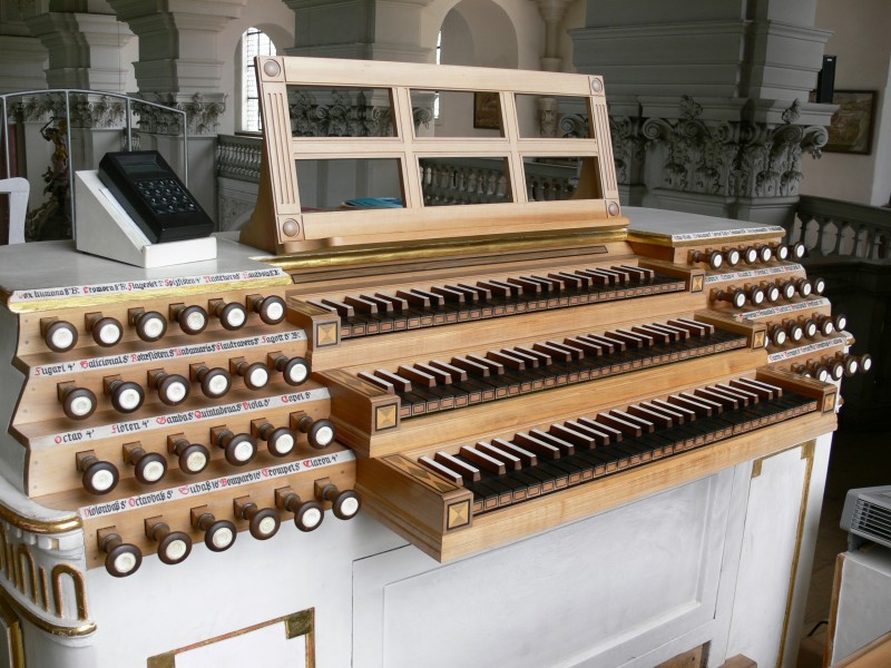 Weissenau Holzhey-Orgel Spieltisch 2