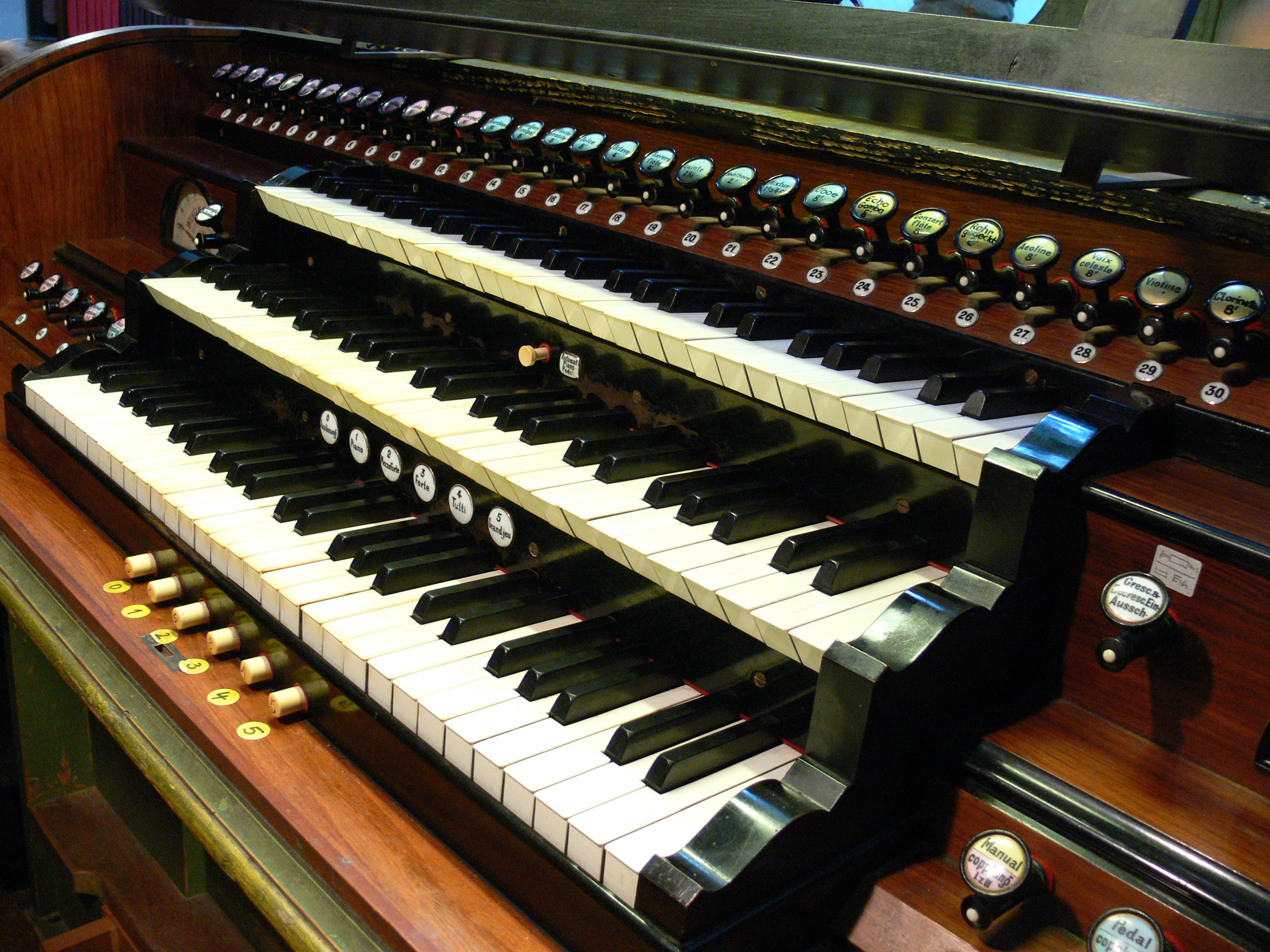 Salemer Münster Orgel Spieltisch