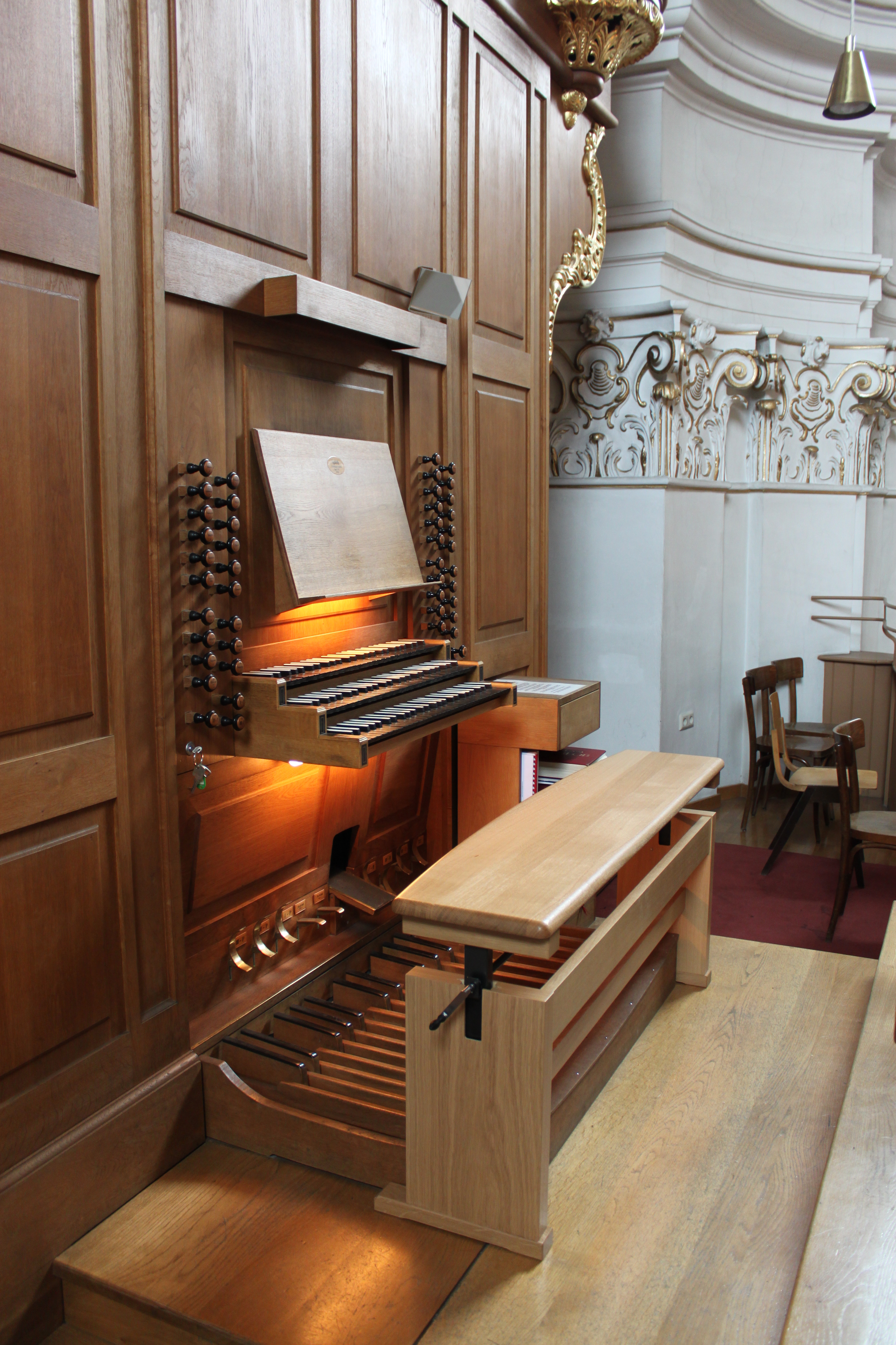Spieltafel Orgel Kalvarienbergkirche Wien 01