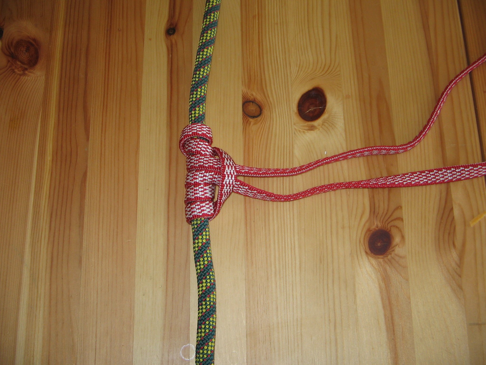 Three turn Prusik knot