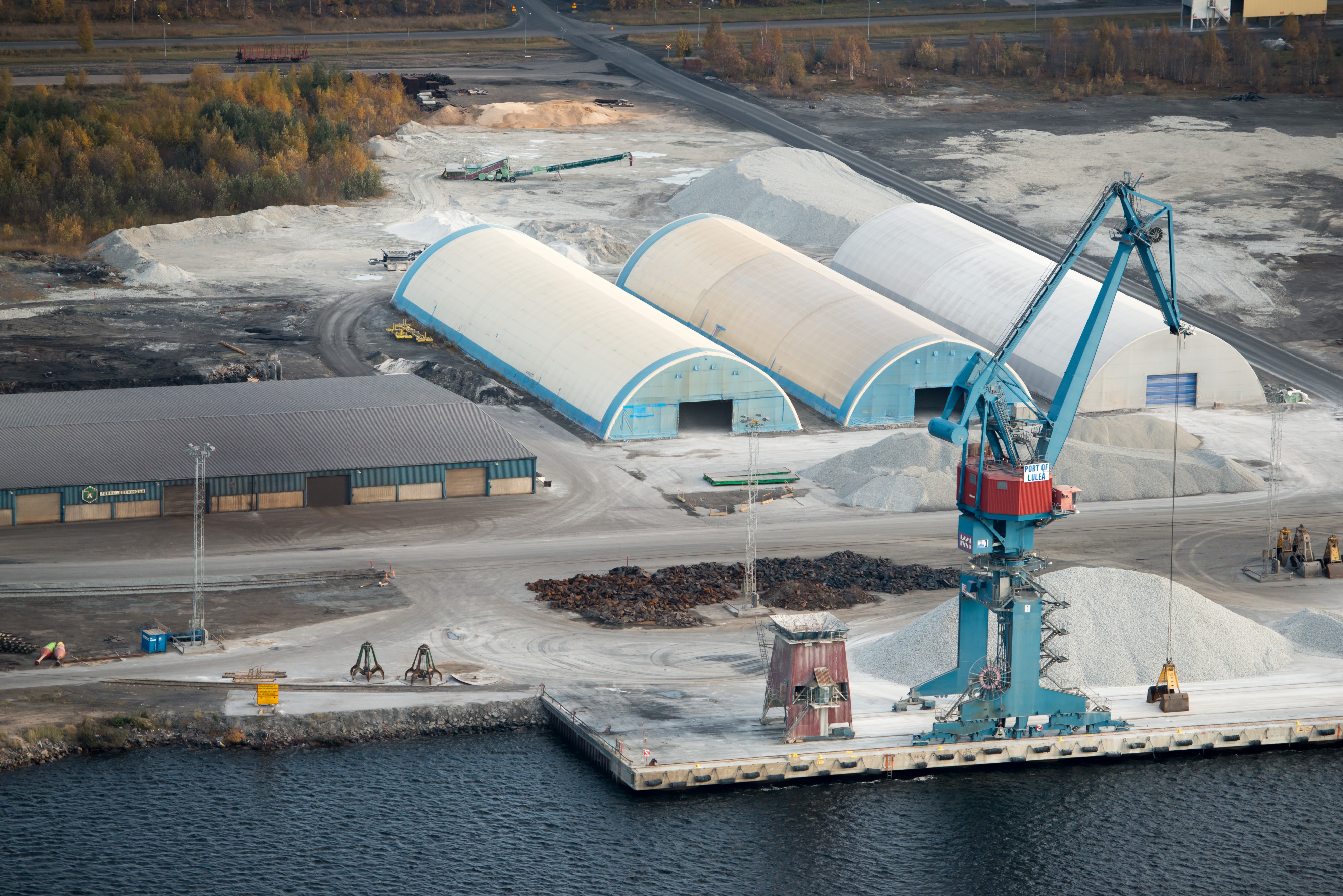 Victoriahamnen materiallager
