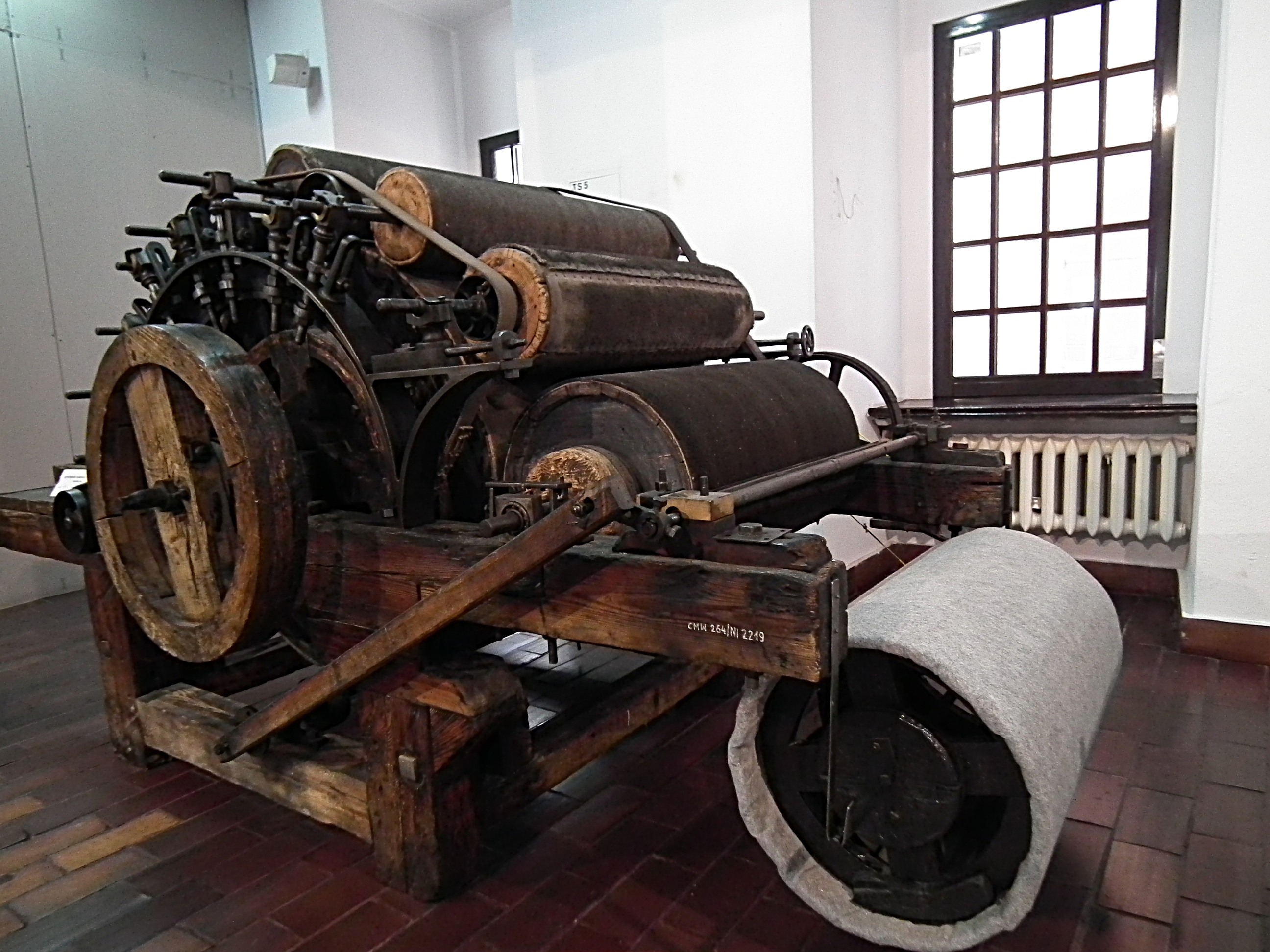 Zgrzeblarka wałkowa Platt Brothers (XIX w.)