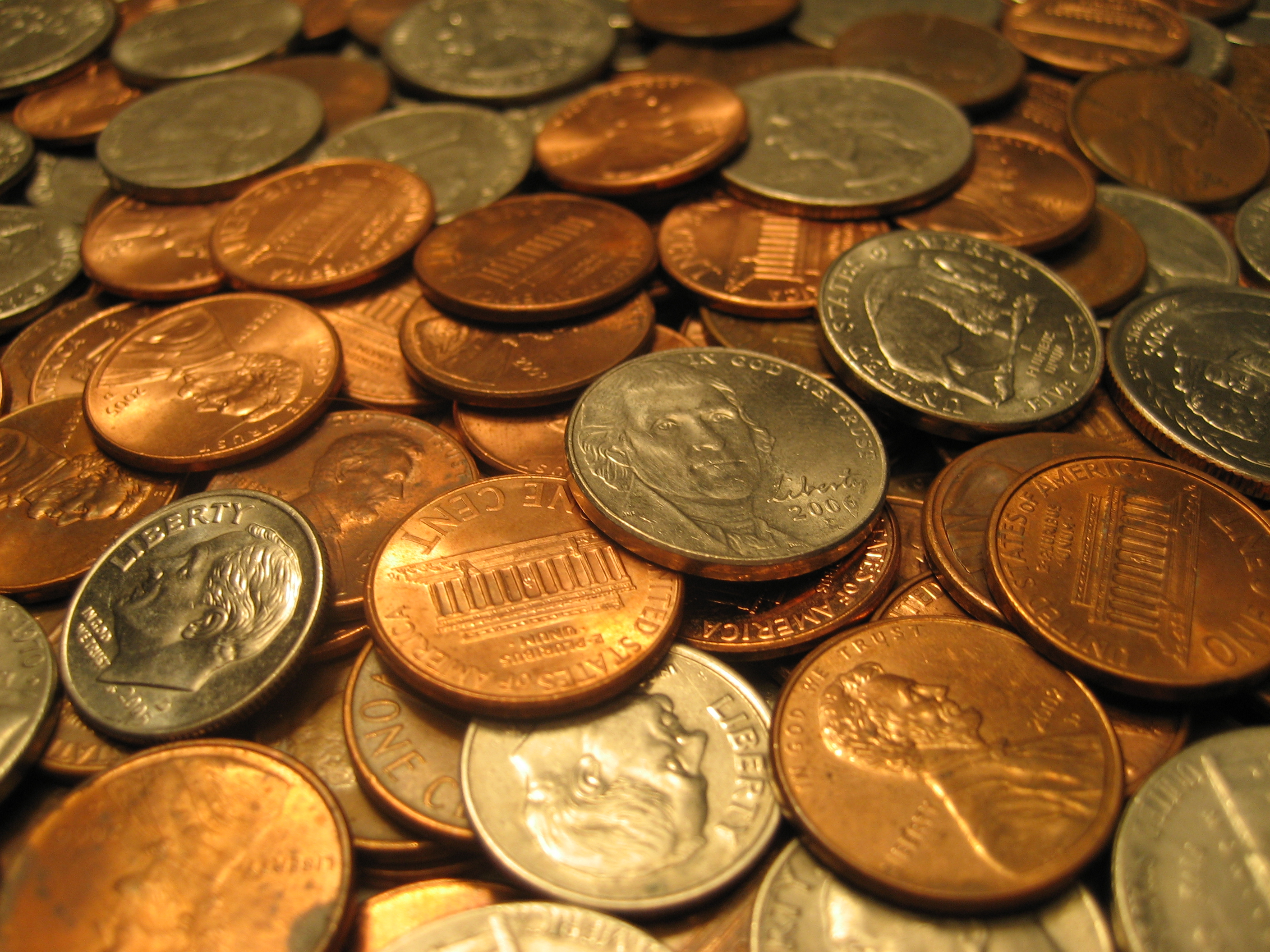 Assorted United States coins