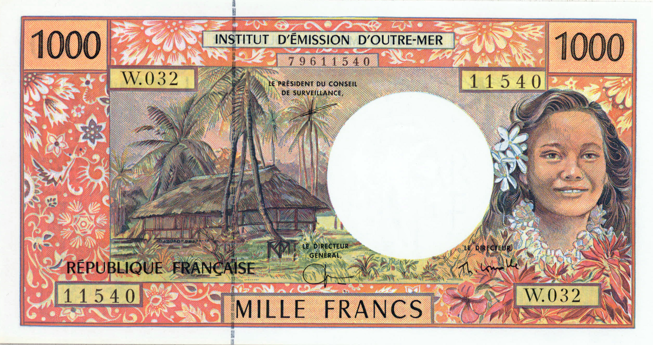 Billet de banque tahitien