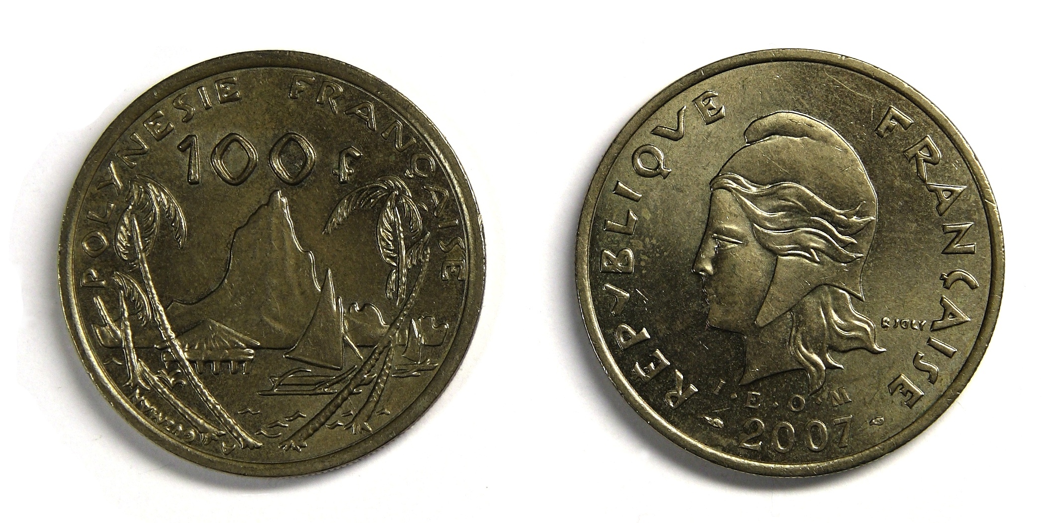Coin 100 XPF French Polynesia