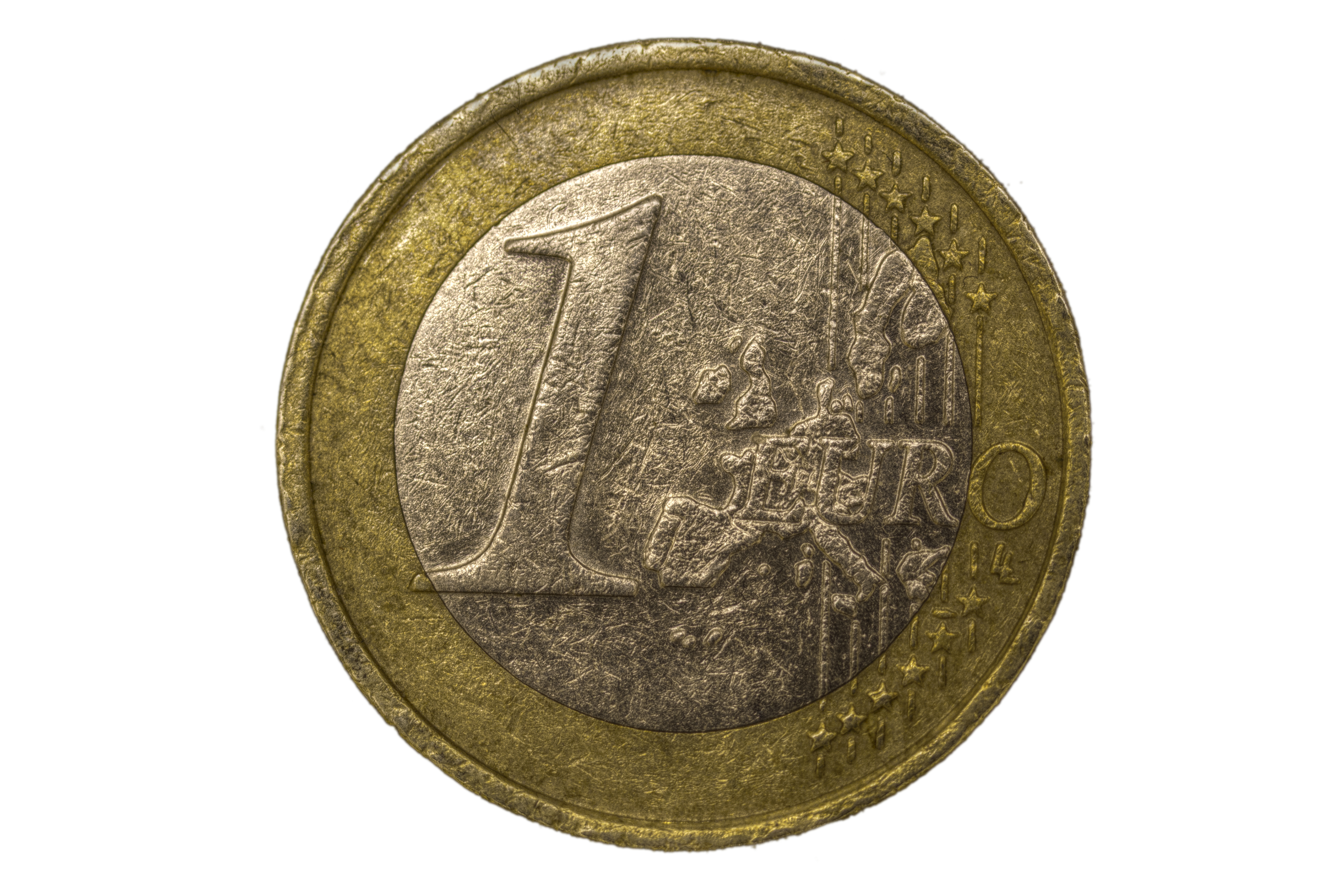 One Euro - white bg