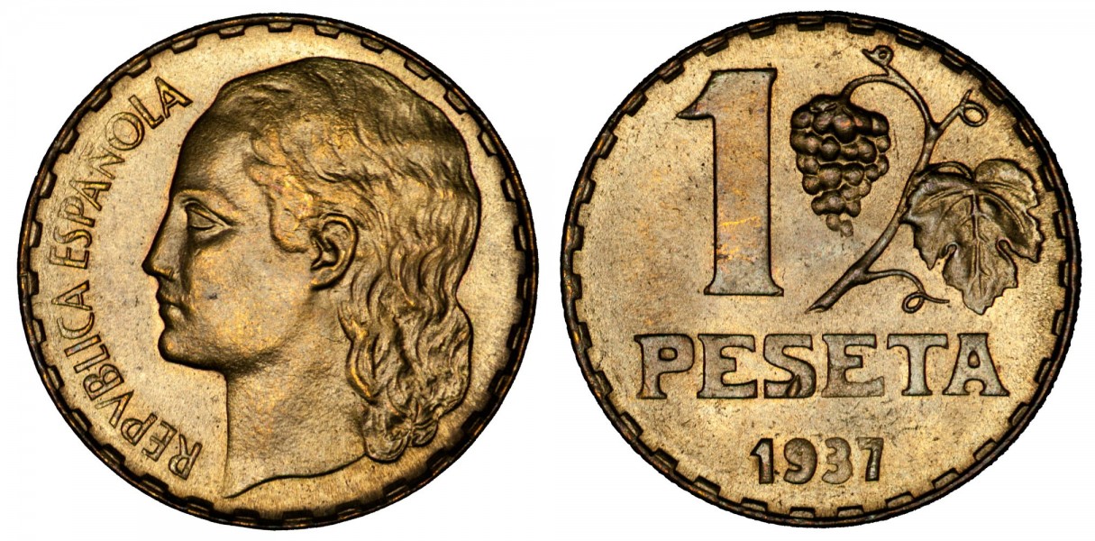 1937 1 Peseta
