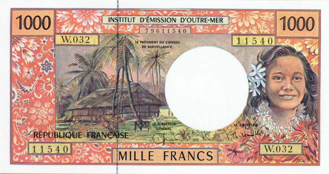 Billet de banque tahitien