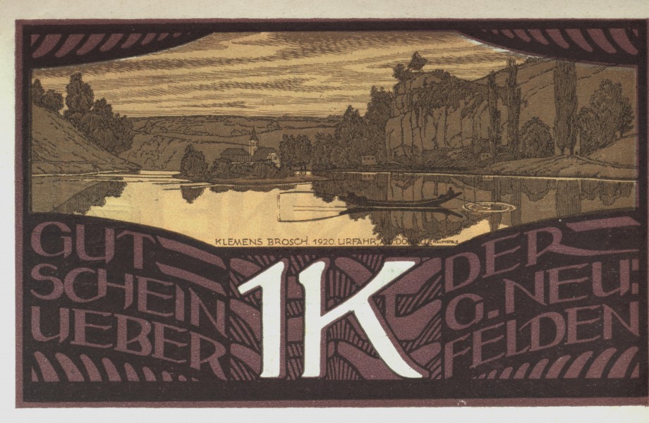 Brosch Notgeld Neufelden 1920