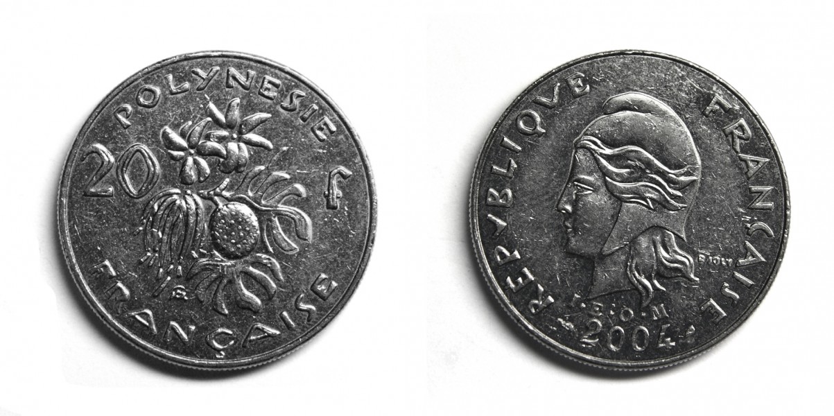 Coin 20 XPF French Polynesia