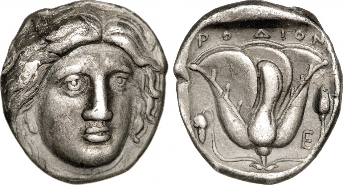 Tétradrachme d'argent de Rhodes