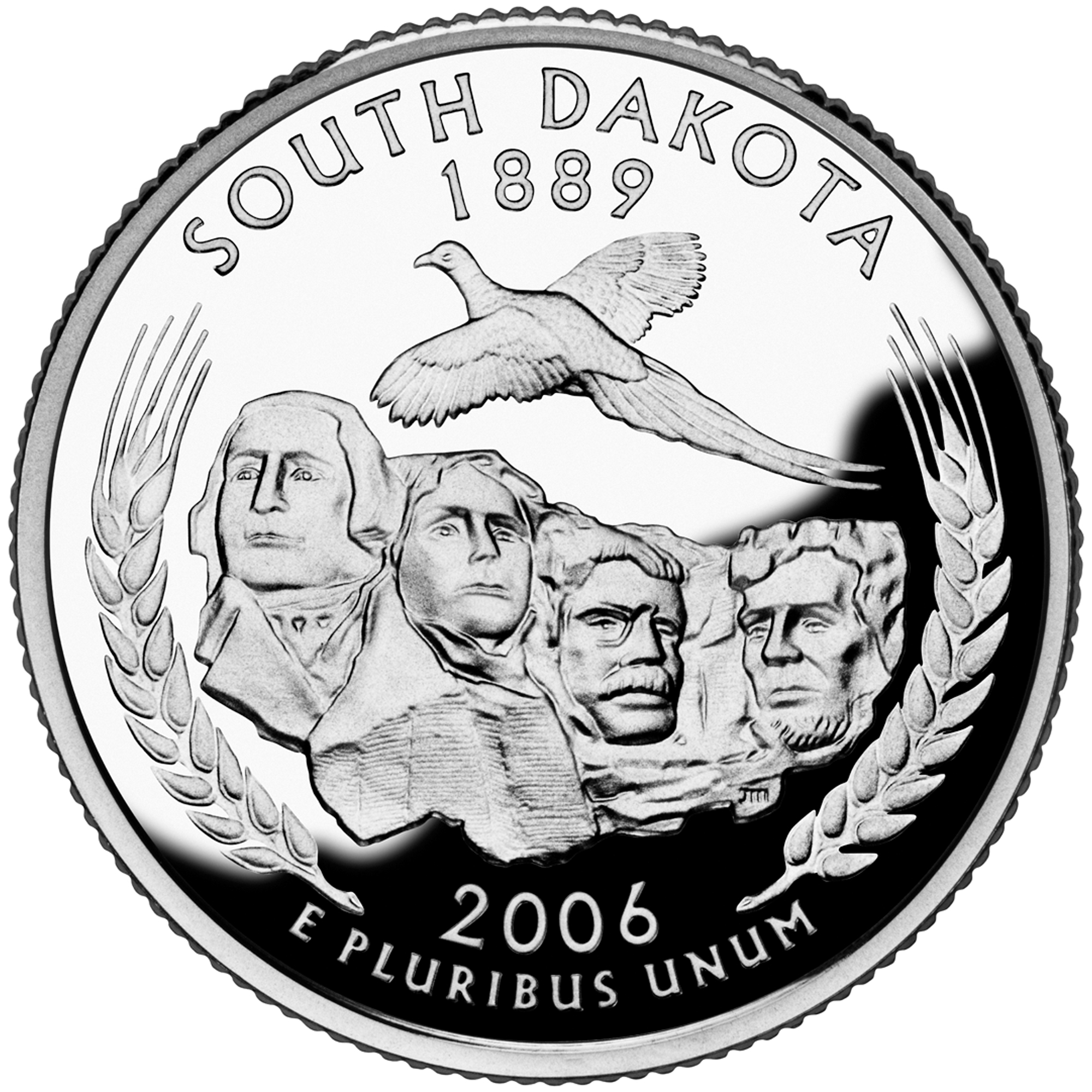 South Dakota quarter, reverse side, 2006