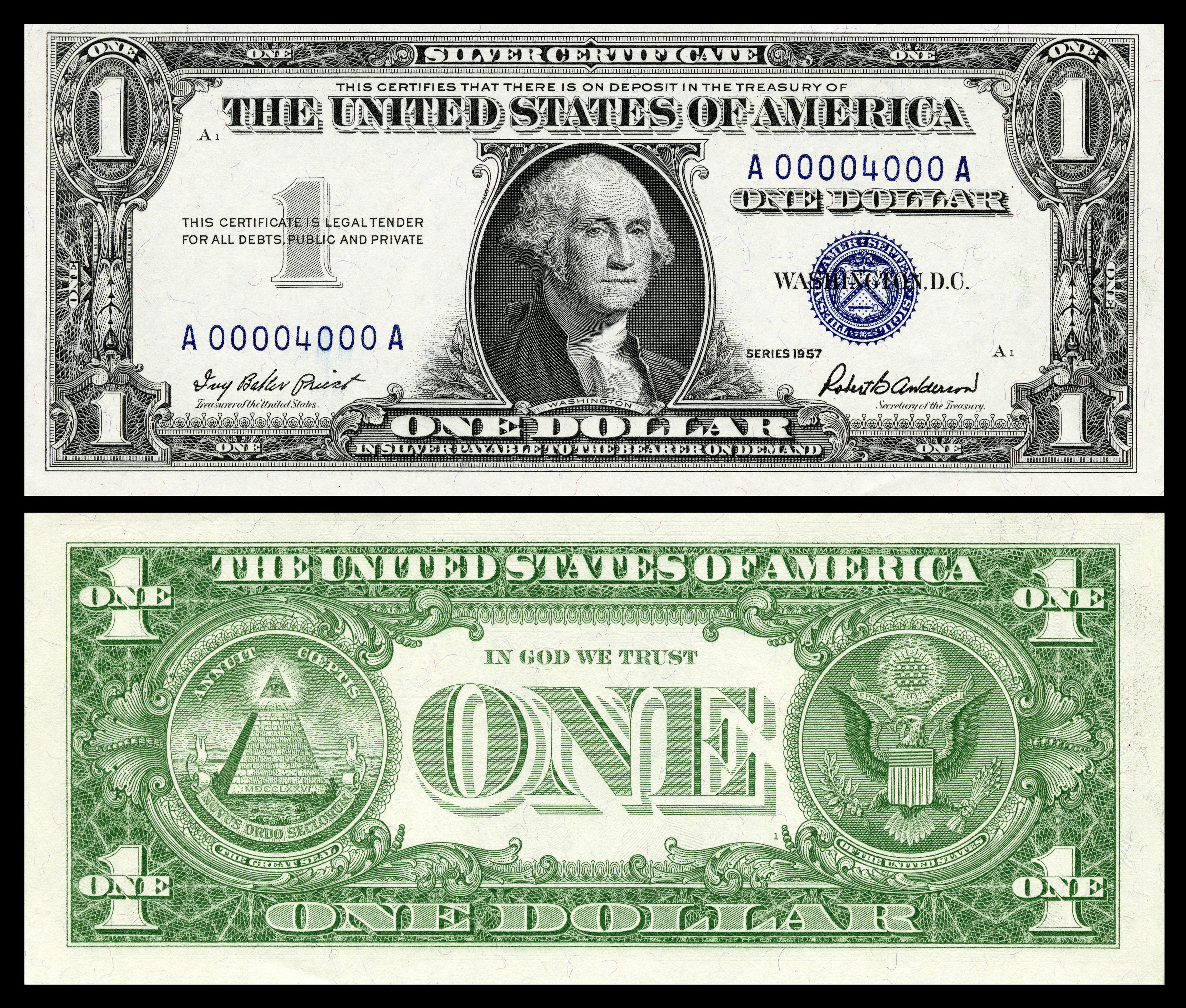 US-$1-SC-1957-Fr.1619