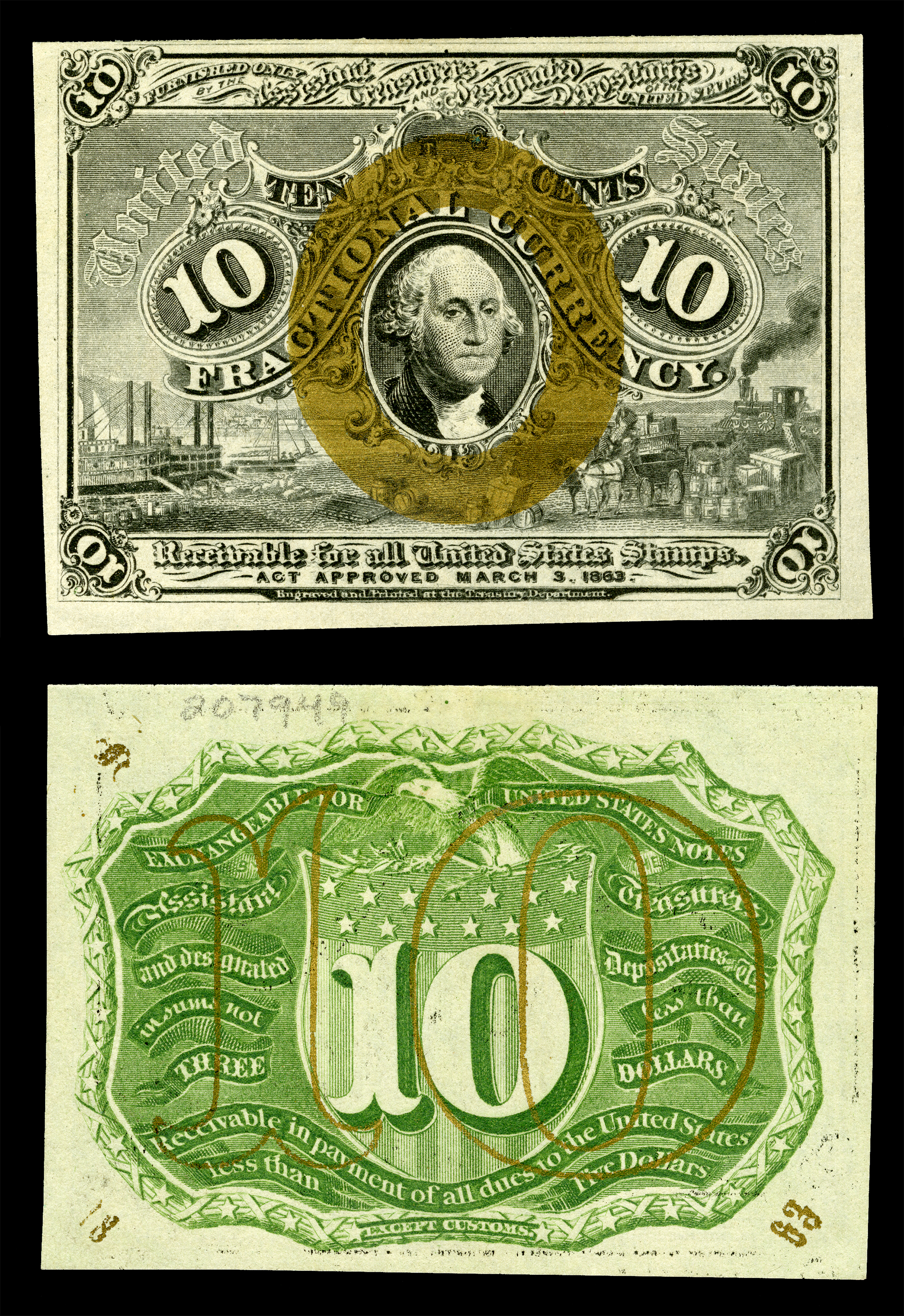 US-Fractional (2nd Issue)-$0.10-Fr.1246