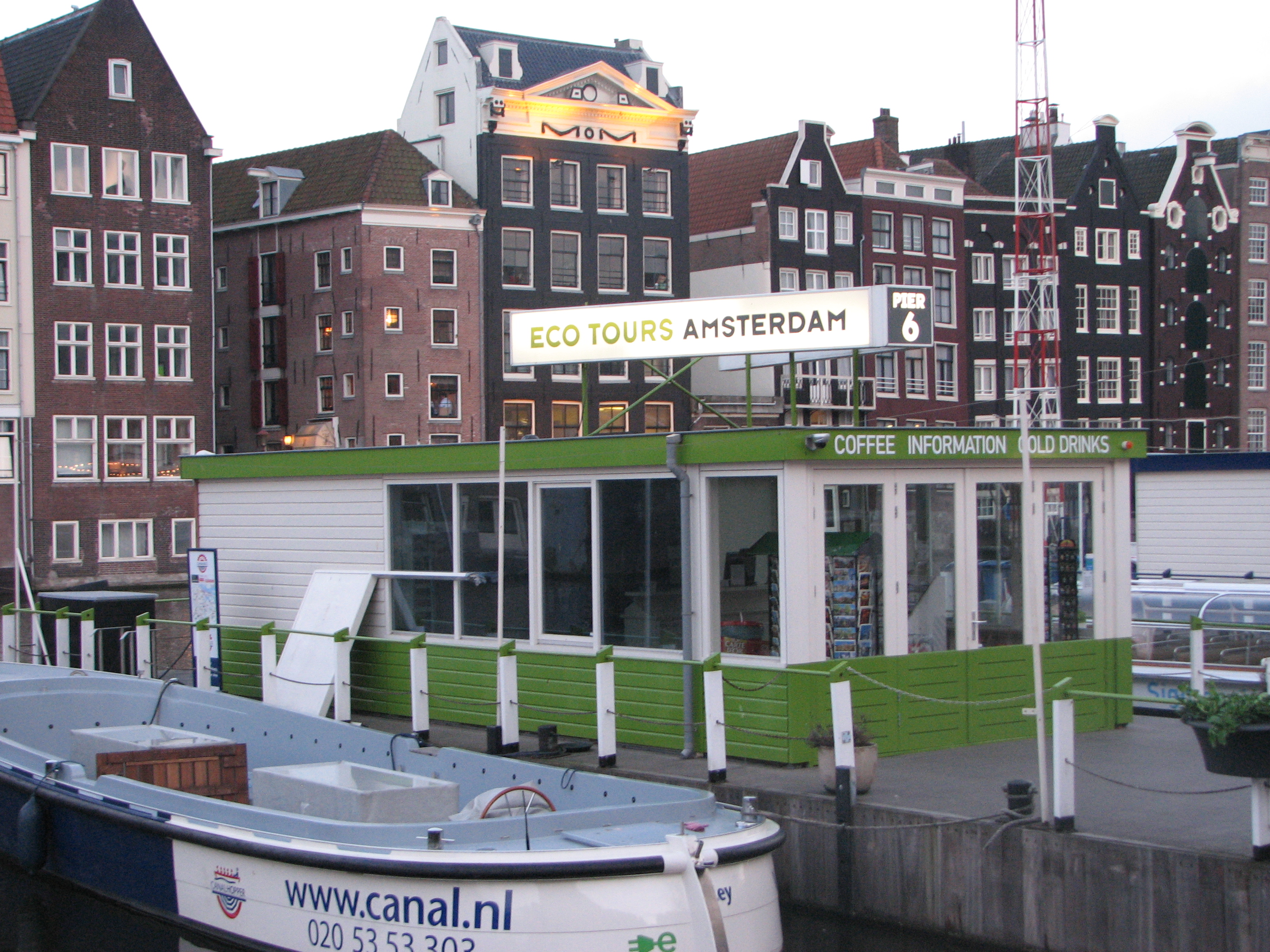 Amsterdam city downtown, The Netherlands, April 2012.