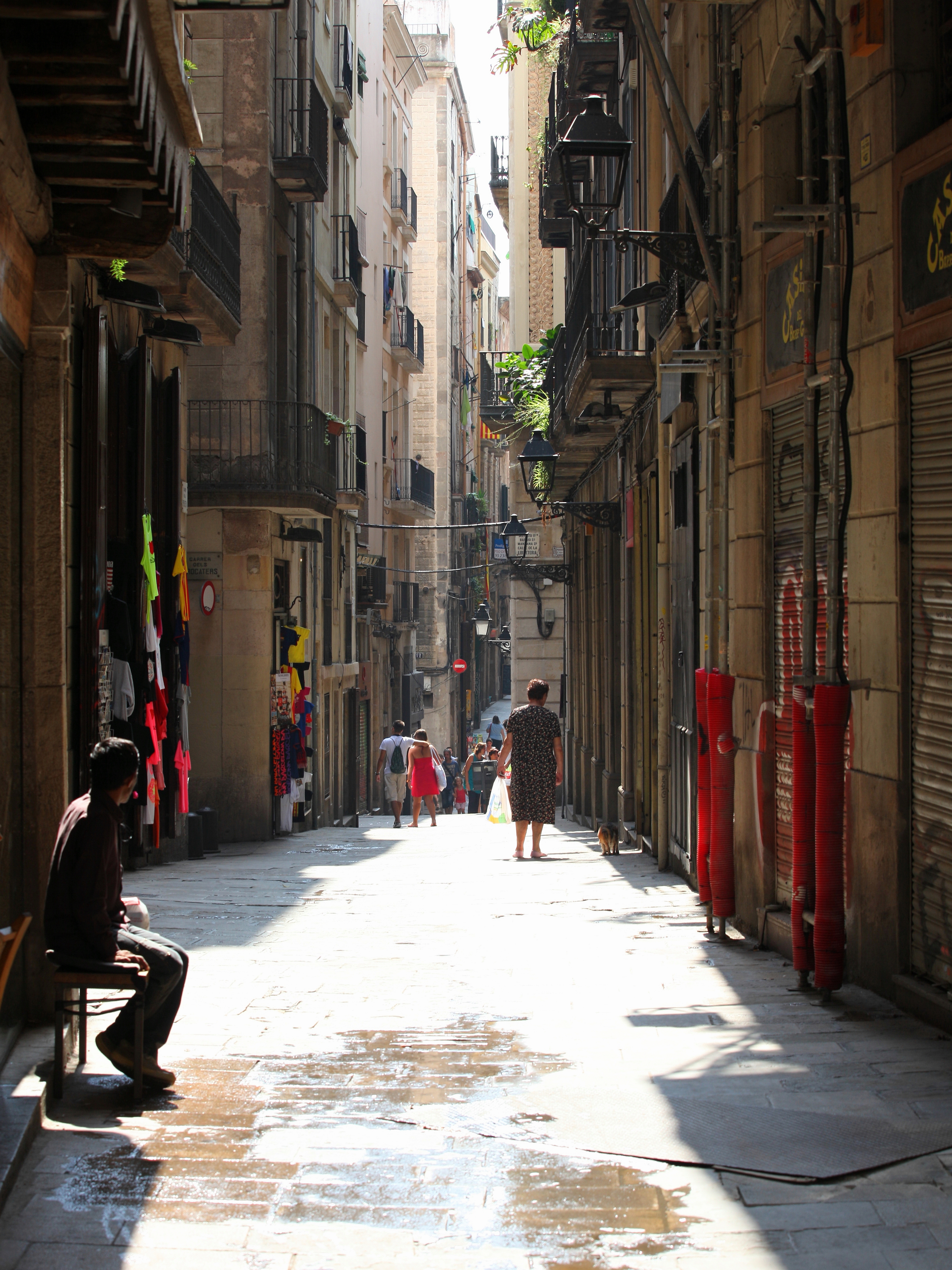 a street in Barcelona, Spain, Europe, August 2013, picture 38