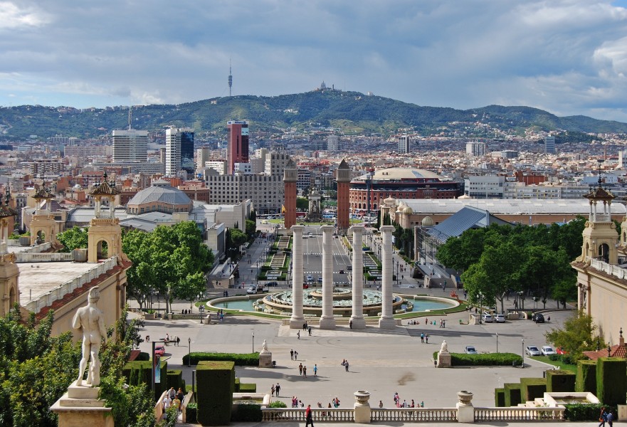 Blick vom Palau Nacional Barcelona 2013