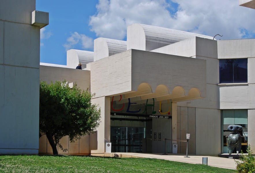 Eingang Fundació Joan Miró 2013