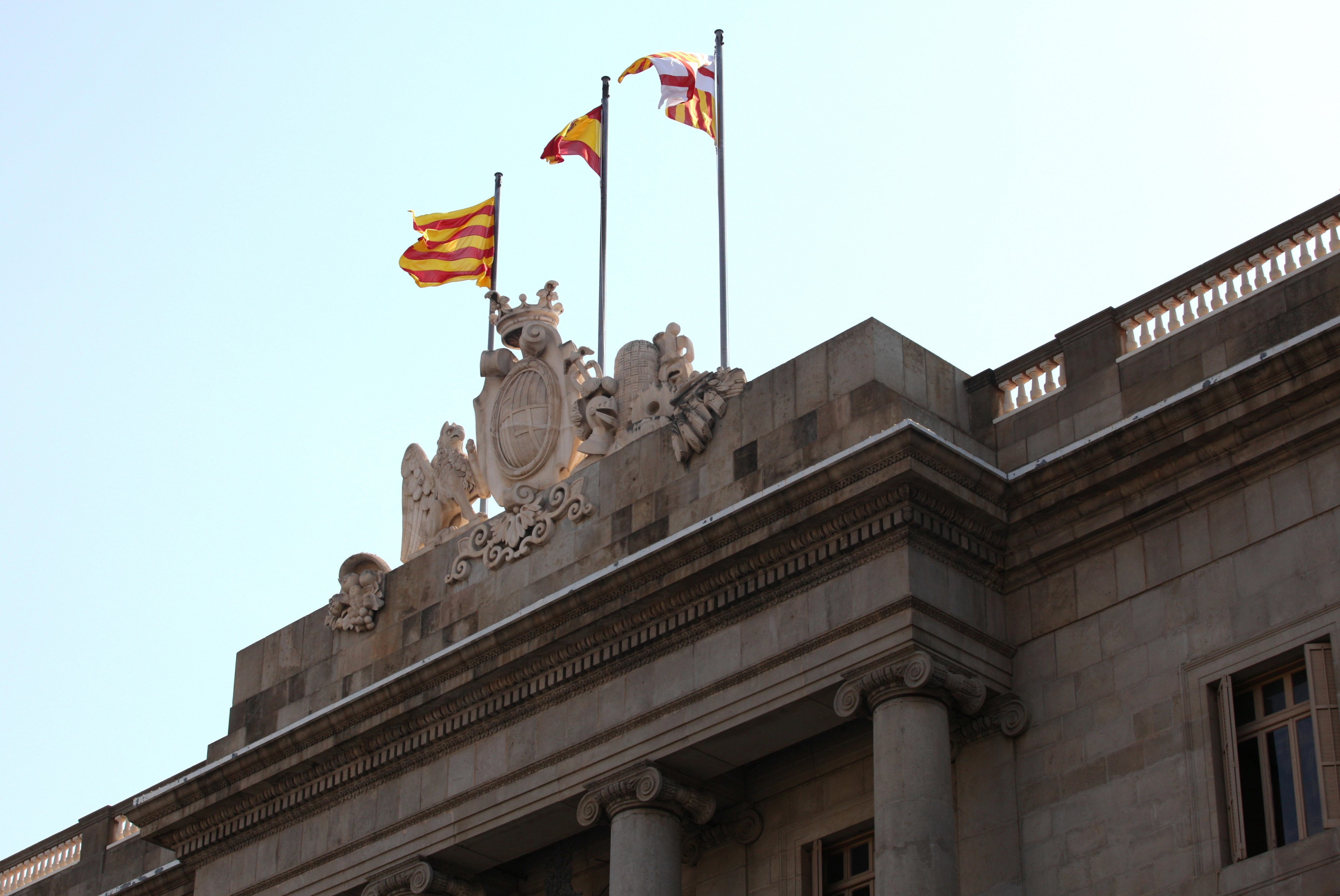 flags in Barcelona, Spain, Europe, August 2013, picture 33