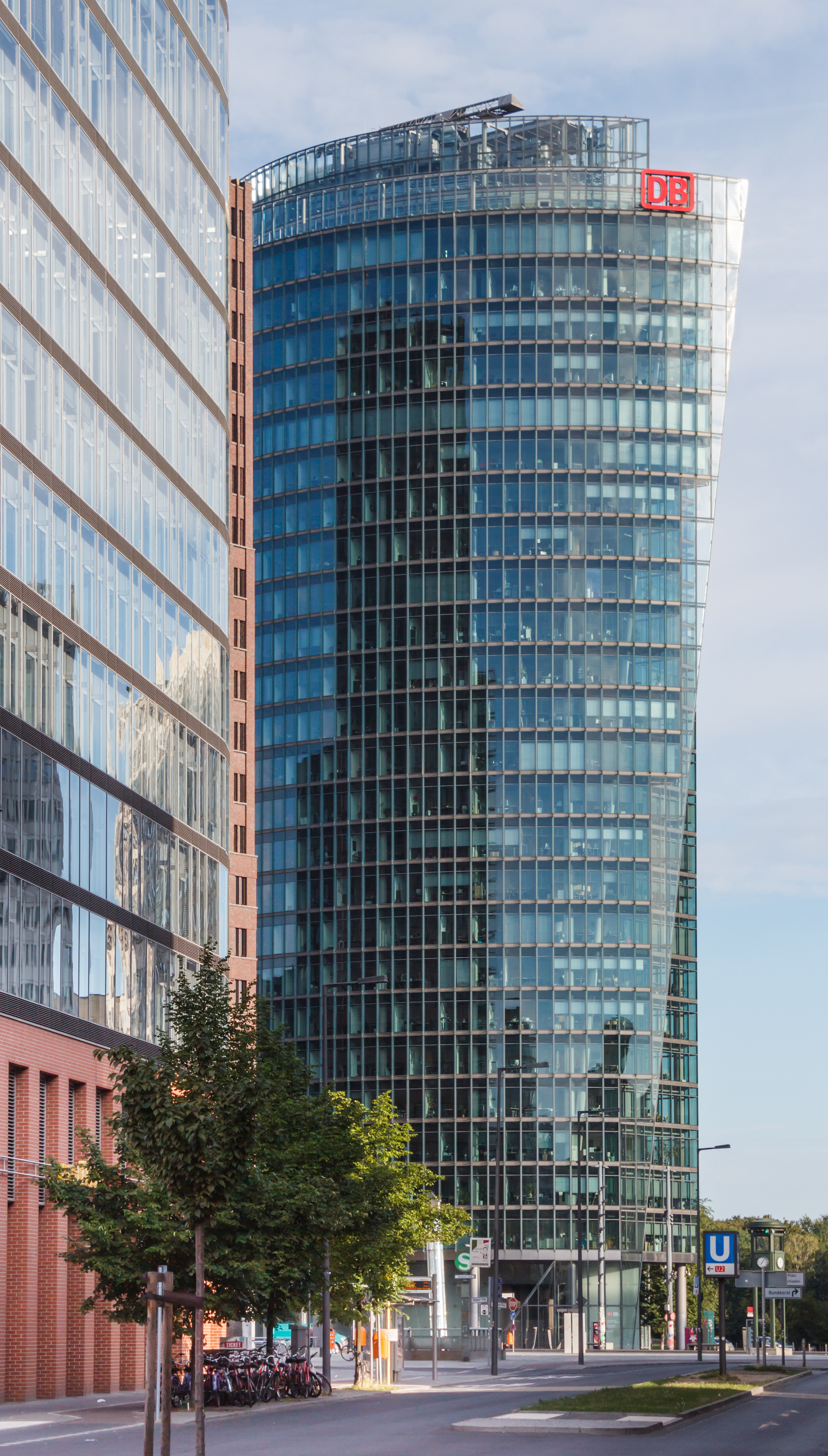 Bahntower, Potsdamer Platz, Berlin, Germany, 2014-07-13-3372