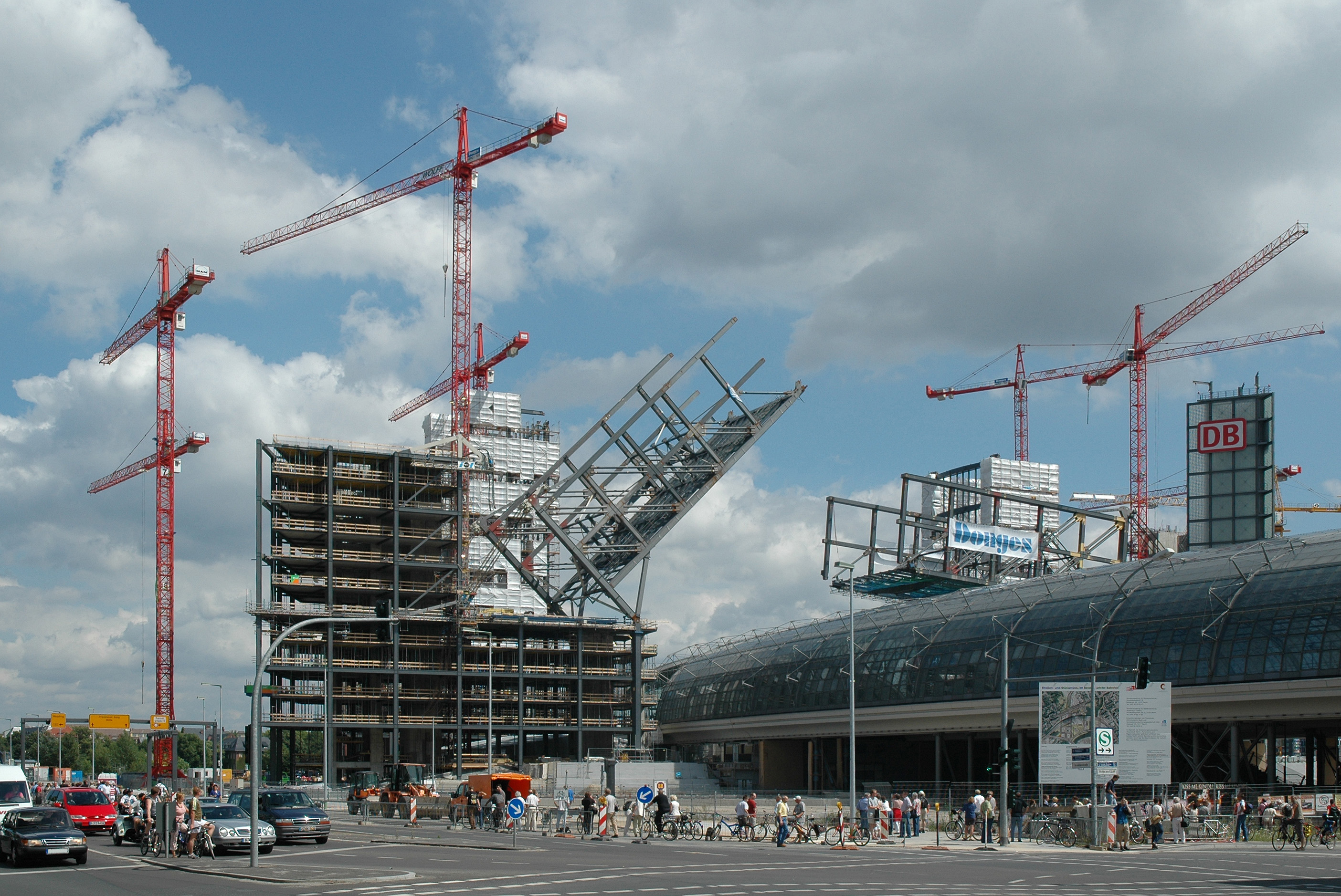 Berlin Hbf Absenkung Bügelbau