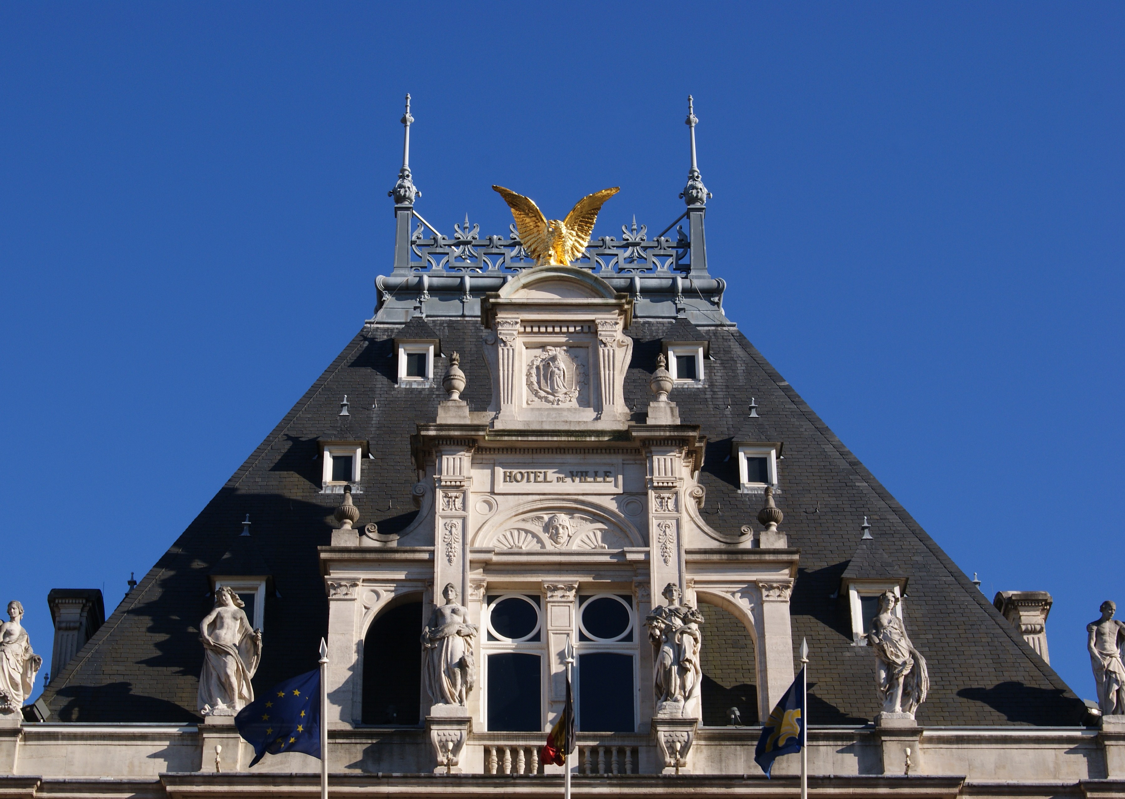 Townhall of Saint-Gilles roof