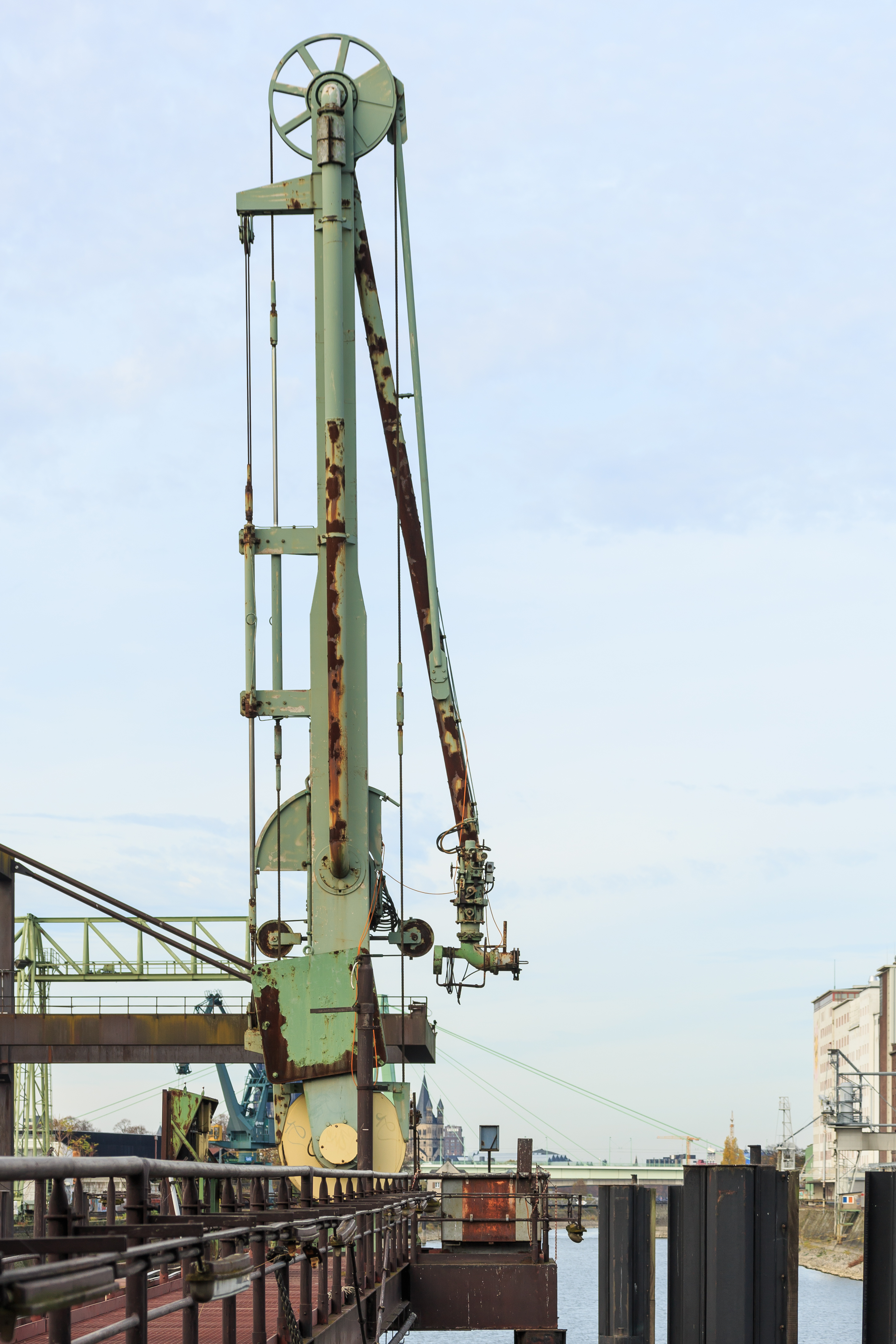 Cologne Germany Marine-loading-arm-in-Deutzer-Hafen-01