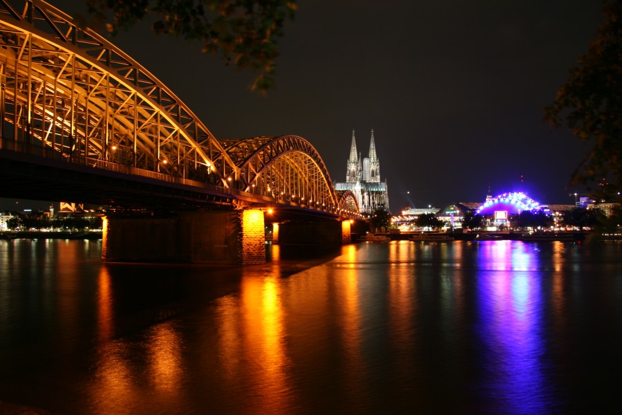 Cologne Central @ night