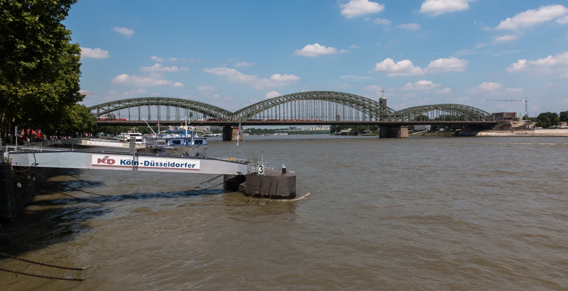 Köln, Hohenzollernbrücke -- 2014 -- 1809