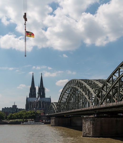 Köln, Hohenzollernbrücke und Dom -- 2014 -- 1866