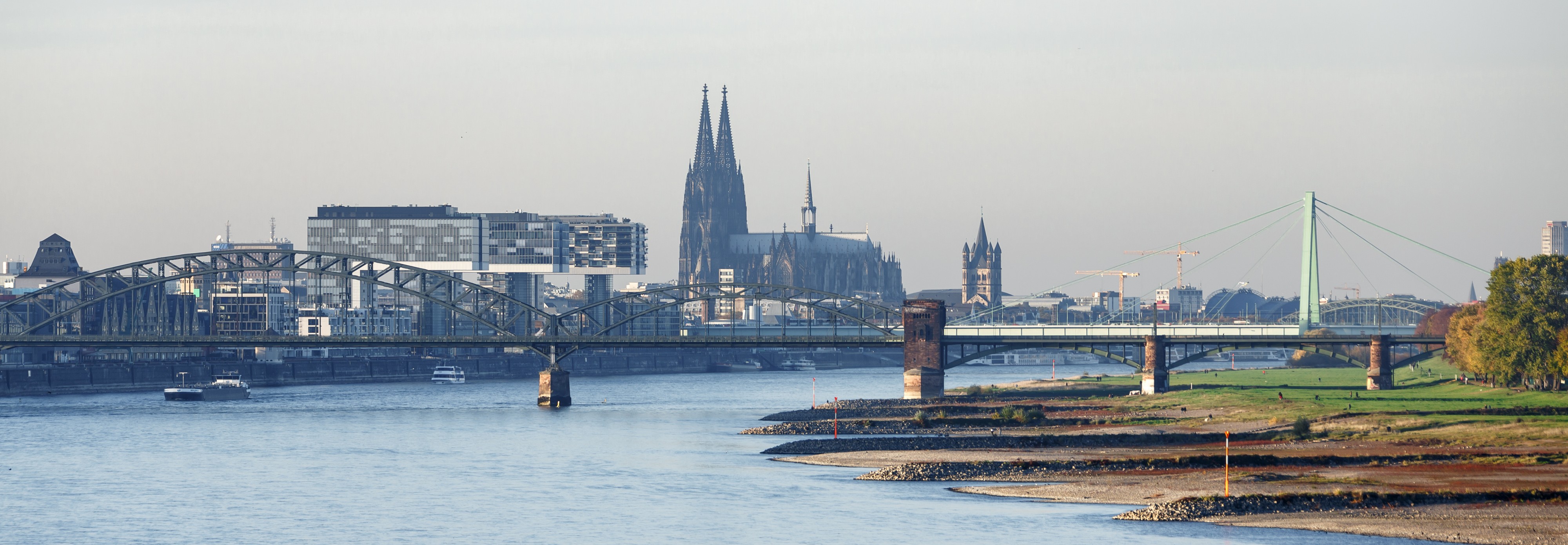 Cologne Germany Cityscape-from-Rodenkirchener-Brücke-01