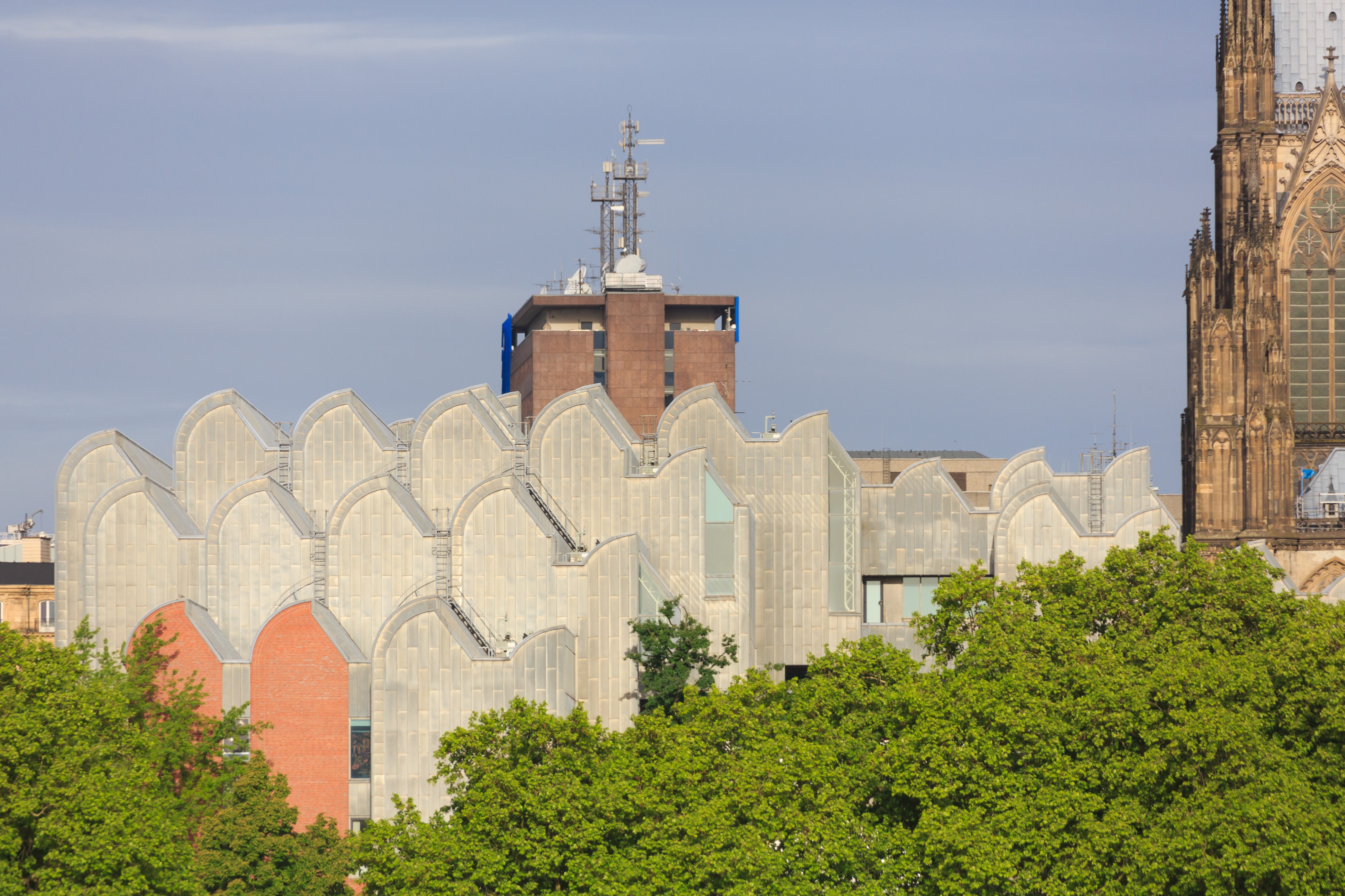 Cologne Germany Roofs-of-Museum-Ludwig-01