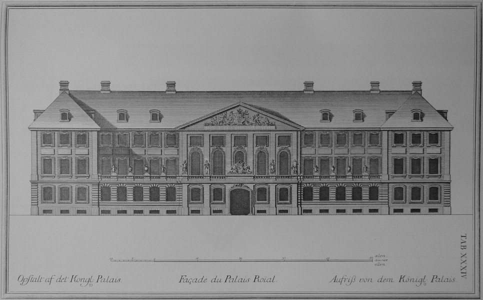 Den danske Vitruvius 1 tab034 - Opstalt af det Kongl Palais