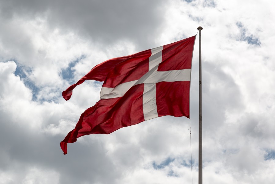 Kopenhagen (DK), Kastell von Kopenhagen, Dänische Flagge -- 2017 -- 1770
