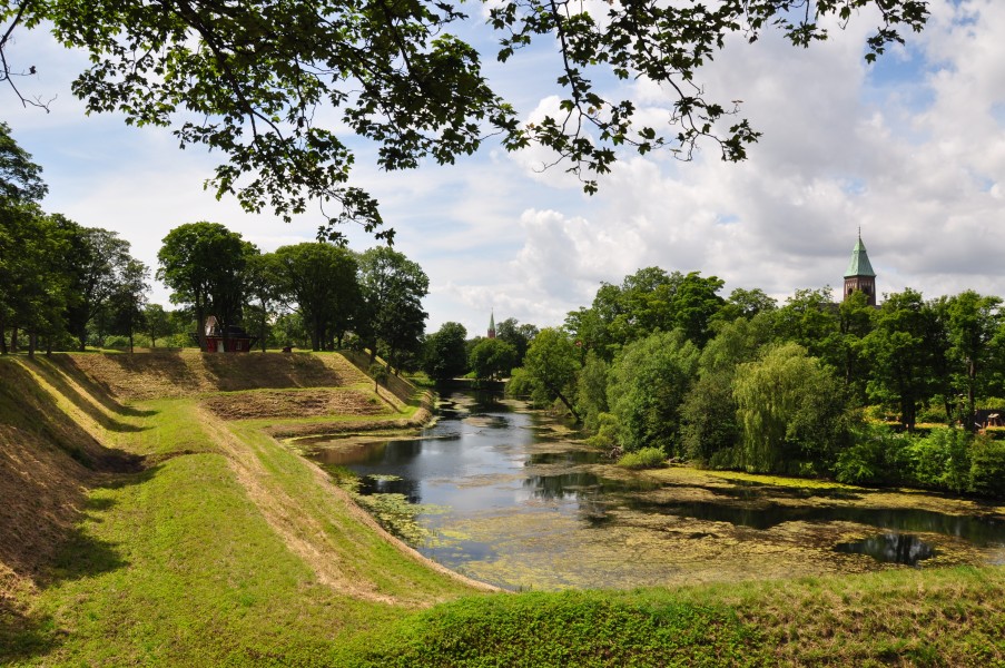 Moat of Kastellet in Copenhagen