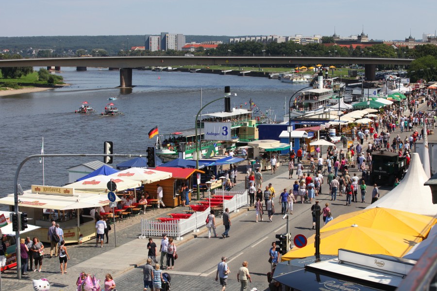 river Elbe in Dresden, Germany, Europe, August 2013, picture 10