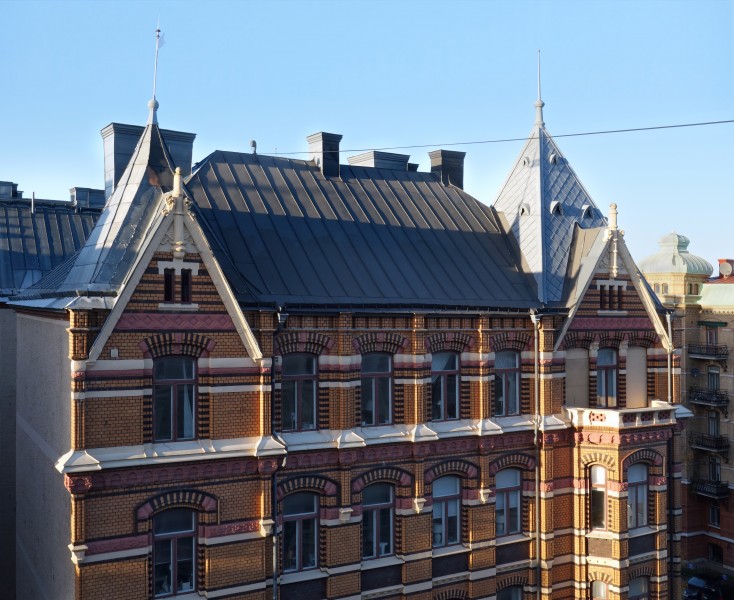 Rooftop of Storgatan 20 east Gothenburg