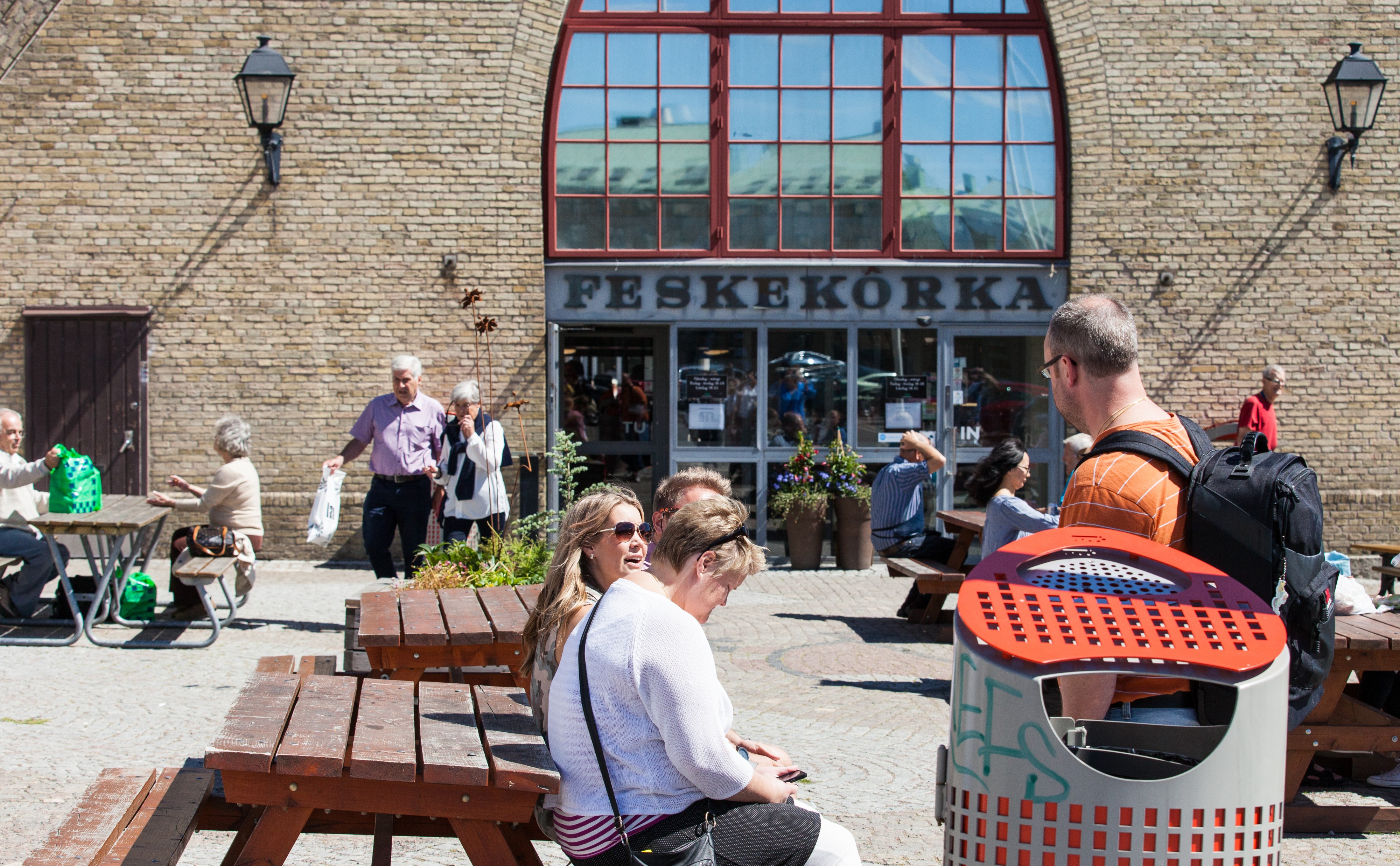 a famous fish market in Gothenburg, Sweden, June 2014, picture 4