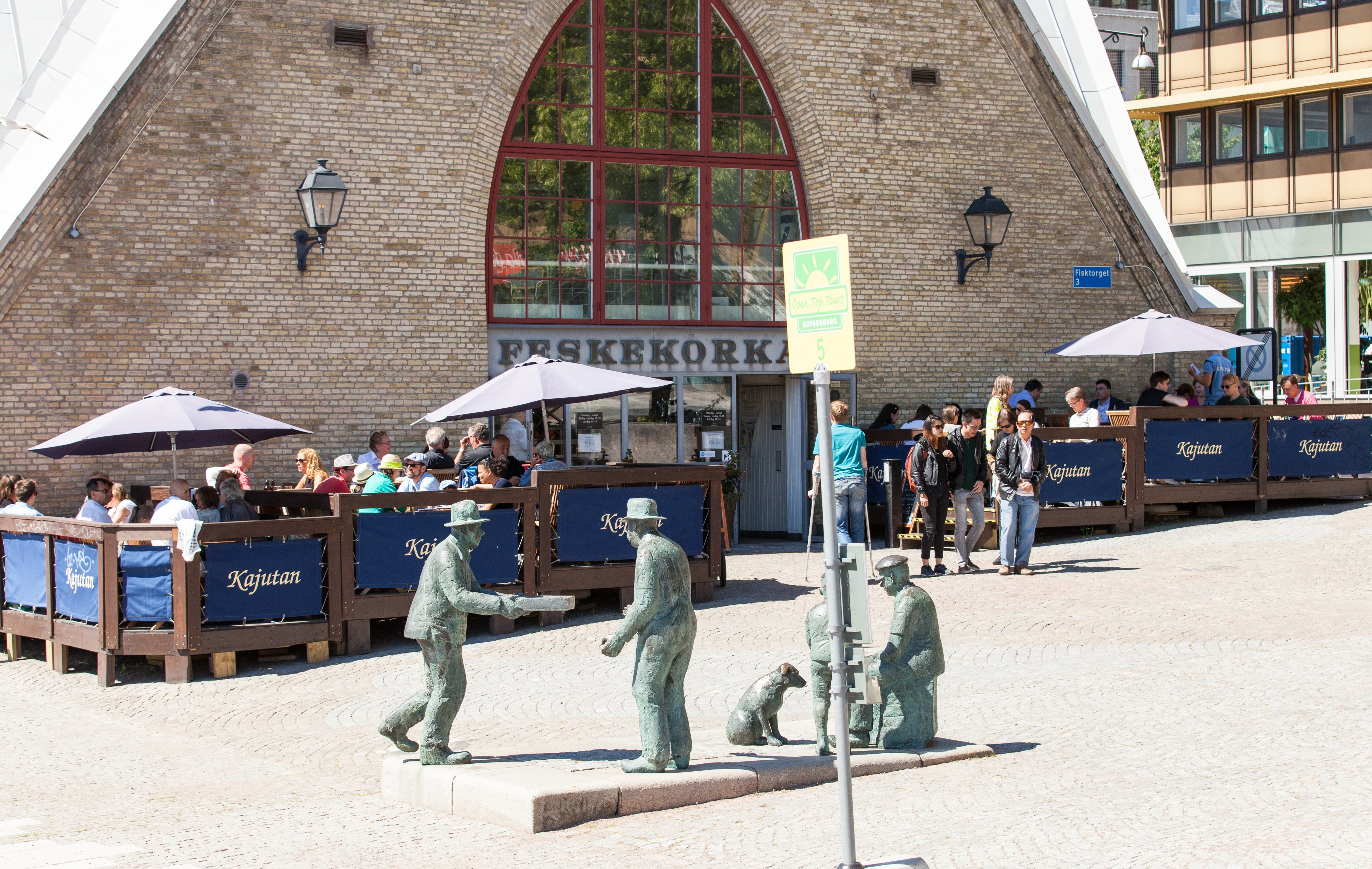 Feskekôrka (fish church) - a fish market in Gothenburg, Sweden, June 2014, picture 7