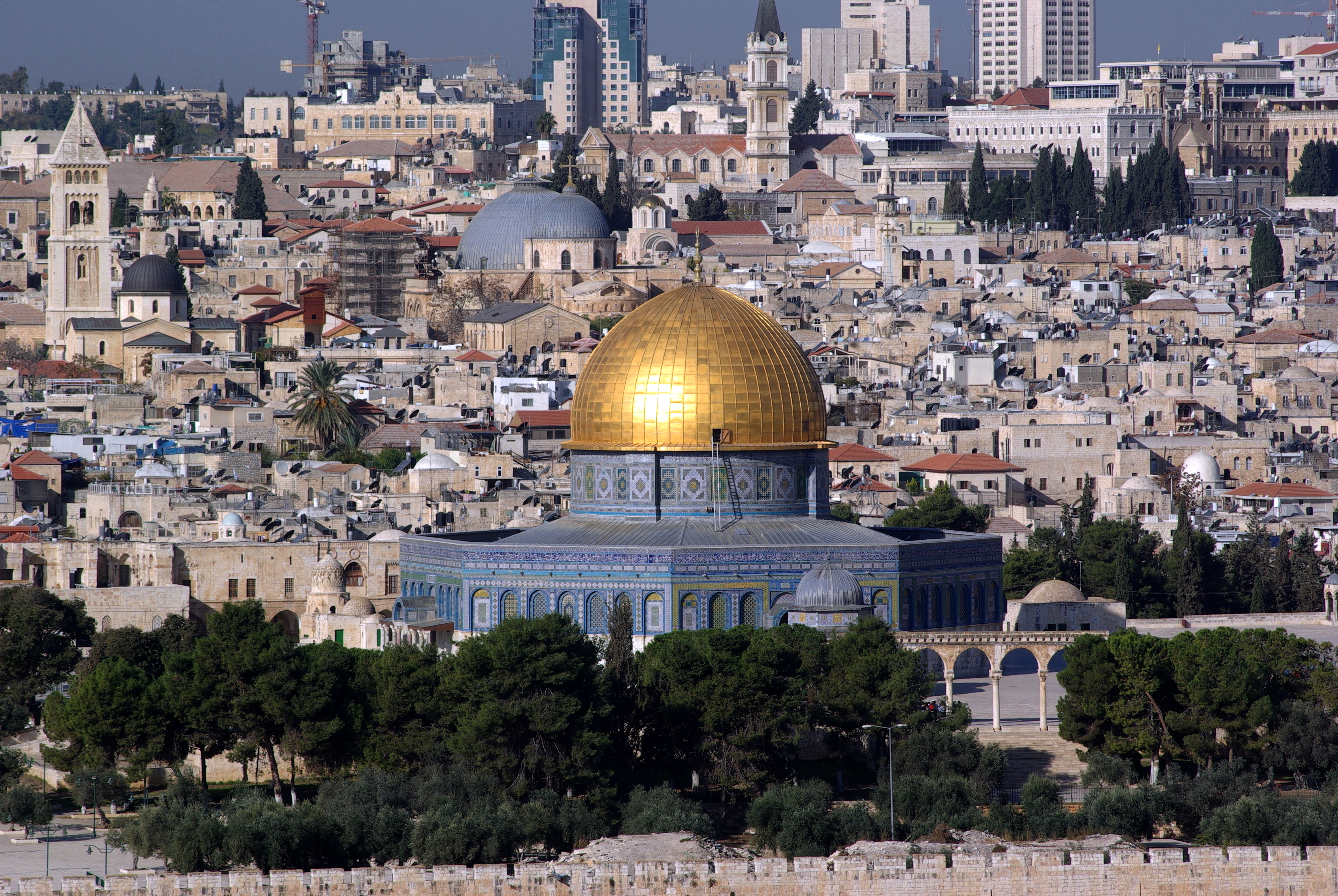 Jerusalem Dome of the rock BW 1