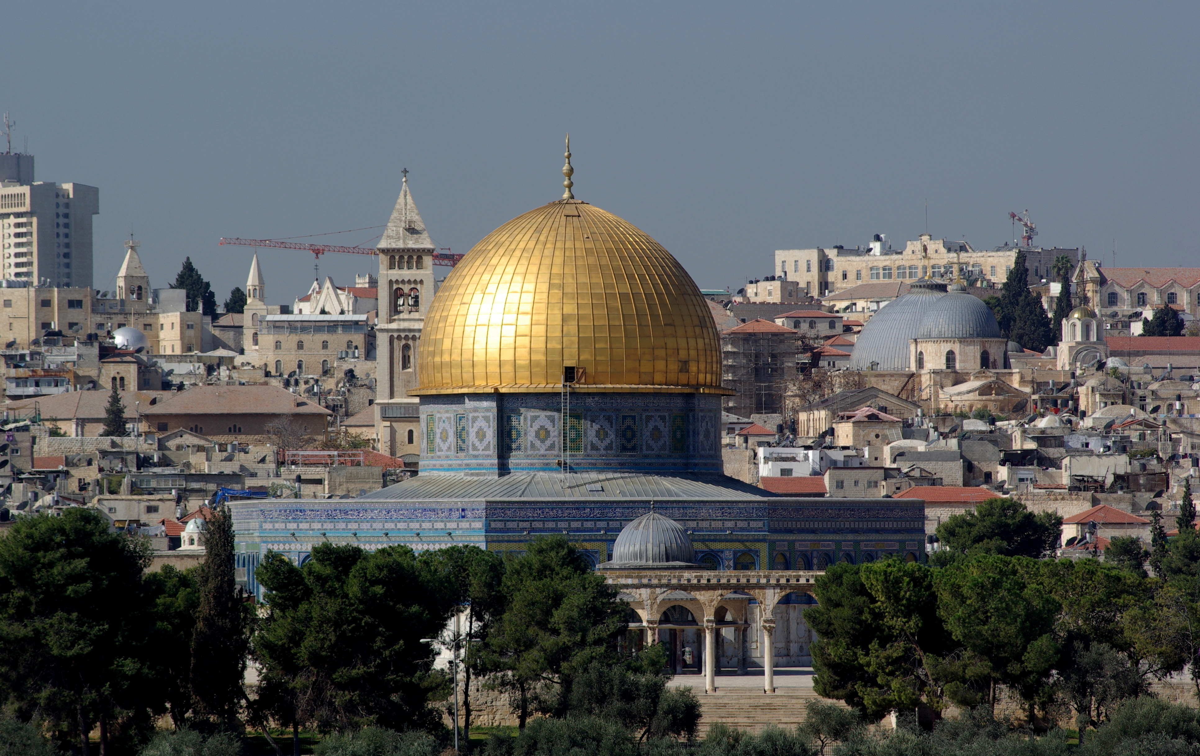 Jerusalem Dome of the rock BW 3