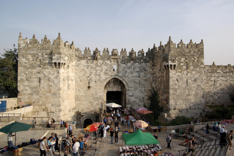 Jerusalem Damaskustor BW 1