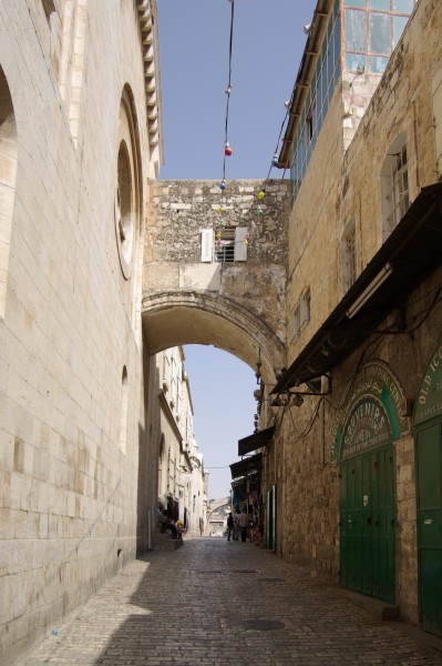 Jerusalem Via Dolorosa BW 15