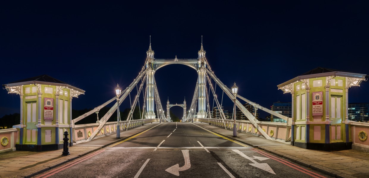 Albert Bridge at night, London, UK - Diliff